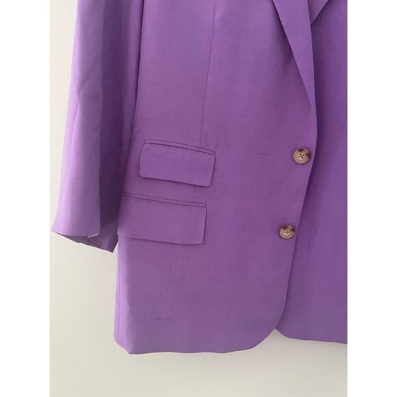 Vintage Ralph Lauren Purple Label Silk 2 Piece Suit Lavender Size 46 / 38 (EU) - Picture 3 of 13